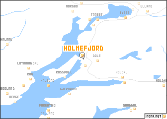 map of Holmefjord