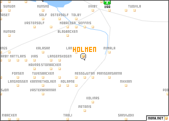 map of Holmen