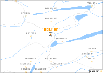 map of Holmen