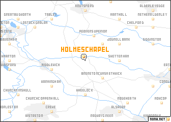 map of Holmes Chapel