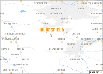 map of Holmesfield