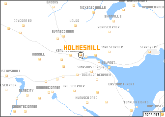 map of Holmes Mill
