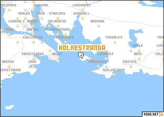 map of Holmestranda