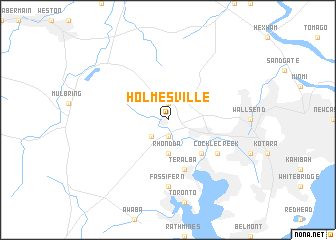 map of Holmesville