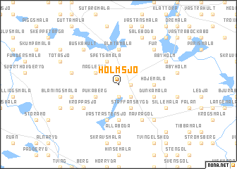 map of Holmsjö