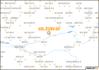 map of Holoubkov