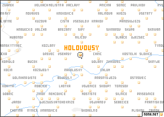 map of Holovousy