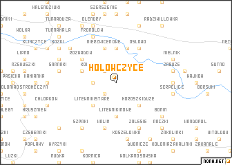 map of Hołowczyce