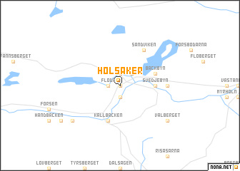 map of Holsåker