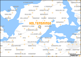 map of Holtensminde
