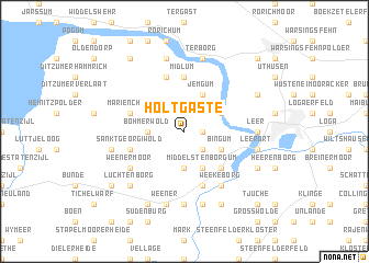 map of Holtgaste