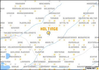 map of Holtinge