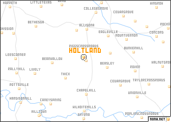 map of Holtland
