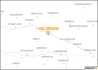 map of Holubivka