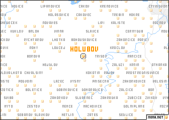 map of Holubov