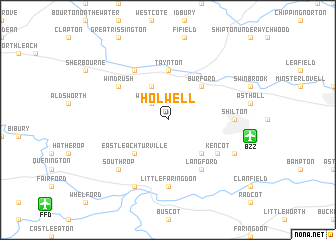 map of Holwell