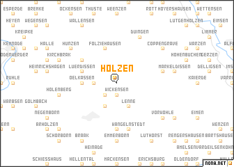 map of Holzen