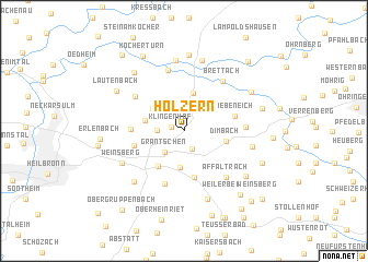 map of Hölzern