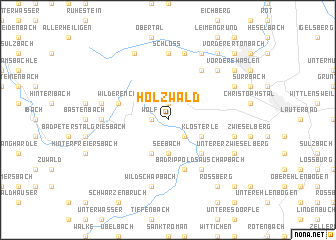 map of Holzwald