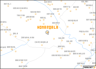 map of Hōmar Qalā