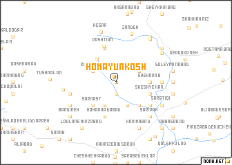 map of Homāyūn Kosh