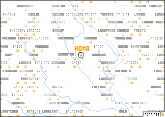 map of Hô Mả