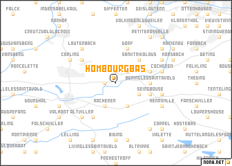 map of Hombourg-Bas