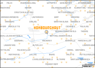 map of Hombourg-Haut