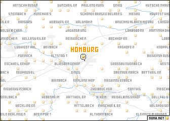 map of Homburg