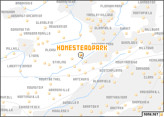 map of Homestead Park