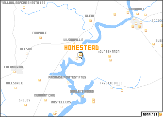 map of Homestead