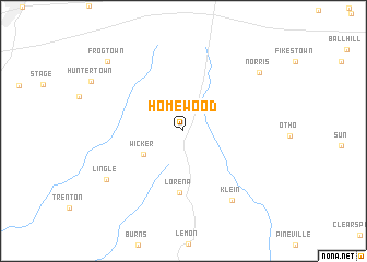 map of Homewood