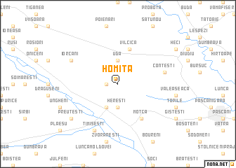 map of Homiţa