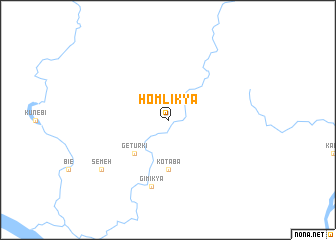 map of Homlikya