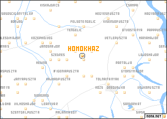 map of Homokház