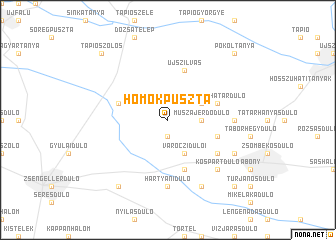 map of Homokpuszta