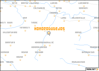map of Homorodu de Jos