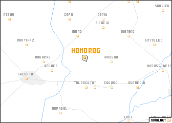 map of Homorog