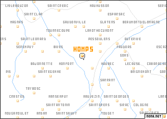 map of Homps