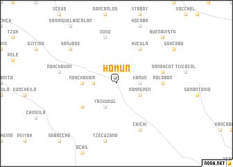 map of Homún