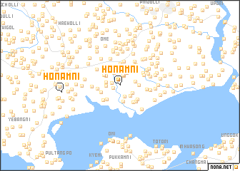 map of Honam-ni