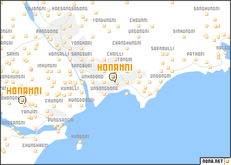 map of Honam-ni