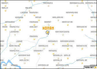 map of Ho-nam