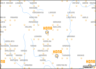 map of Hona