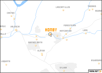 map of Honby