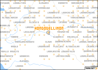 map of Hondo del Limón