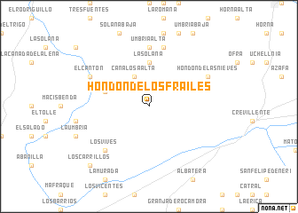 map of Hondón de los Frailes