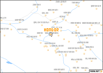 map of Hondor