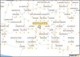 map of Honduras