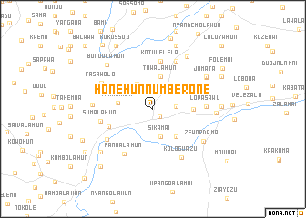 map of Honehun Number One